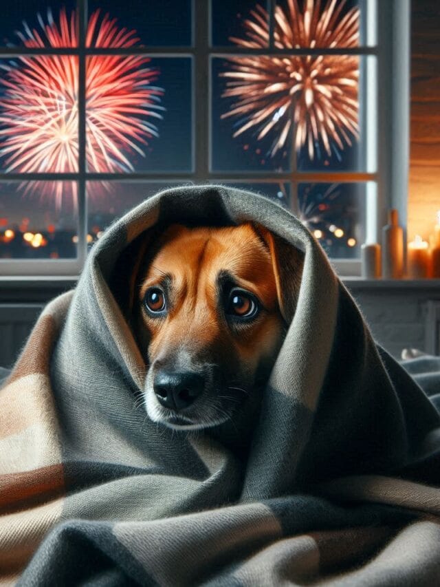 Por que cães têm medo de fogos e como ajudá-los no fim de ano?