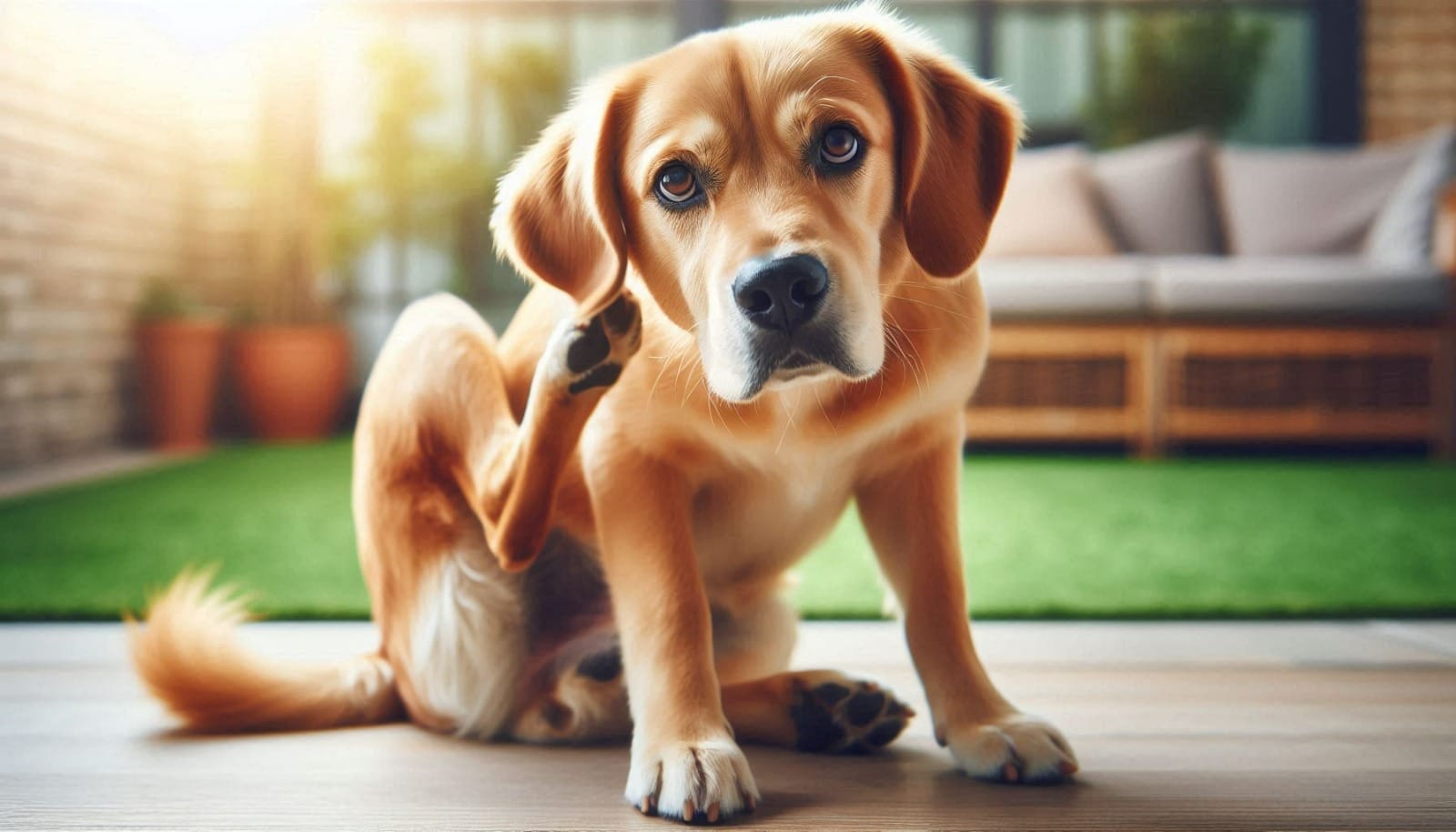 cachorro se coçando muito